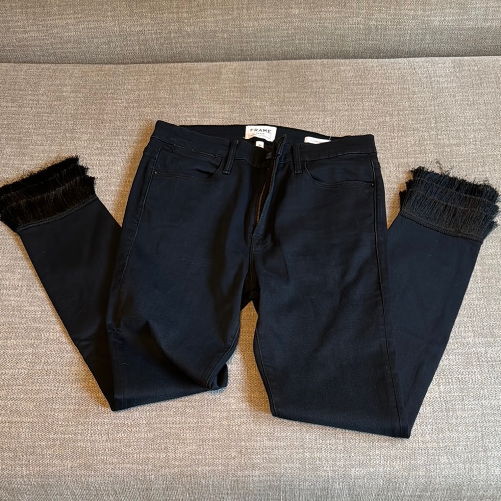 NWOT! Frame Denim Women's Black Jeans Le High Skinny